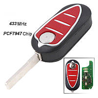 Викидний ключ Alfa Romeo 3 кнопки 433Mhz chip id46 PCF7947