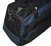 Спортивна сумка 141/1 Чорний із синьою вставкою, фото 2
