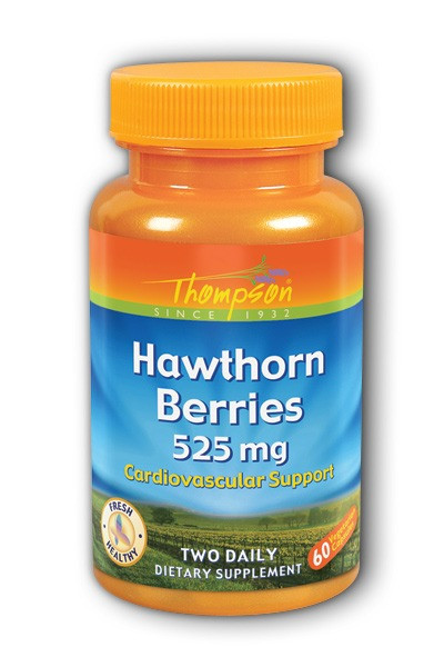 Thompson Hawthorn Berries 525 мг Глід,  60 капсул