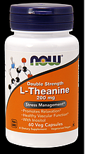 L-Тіанін Now Foods L-Theanine 200 mg 60 vcaps