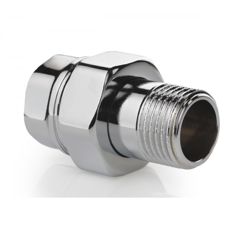 Згін Американка Пряма Хромована 3/4 Koer DN 20 PN 40