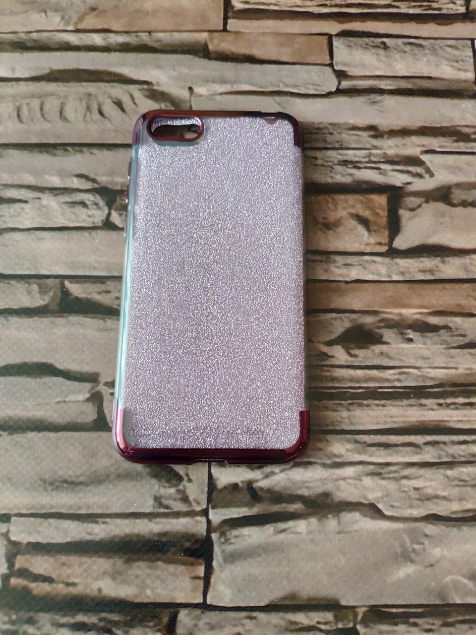 Чохол блискучий для Huawei Y5 2018 бузковий обідок