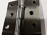 Петля врізна Siba 125 мм. посилена сатиновий нікель, фото 8