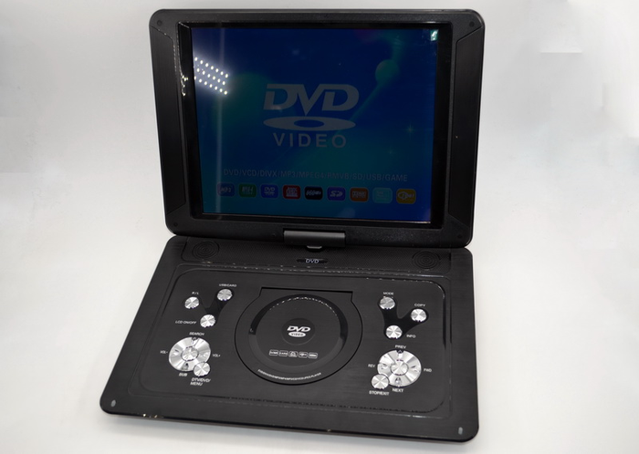 Портативный телевизор двд DVD-LS140T Портативный двд с тюнером Т2 (15 ...