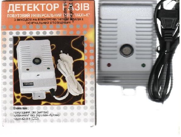 Побутовий універсальний детектор газу типу MAXI+K, фото 1