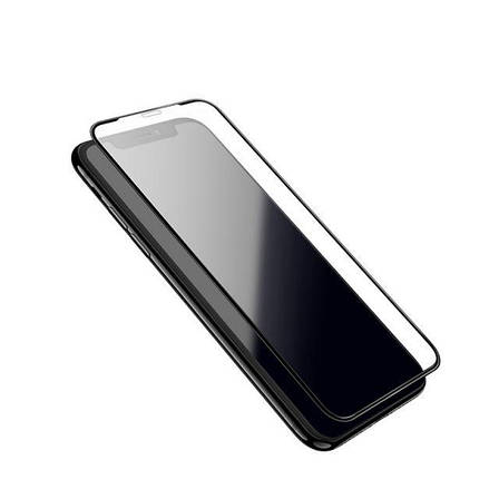 Захисне скло Hoco для Apple iPhone XS Max Shatter-Proof edges Full Glue Чорне, фото 1