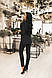 Вечірній жіночий костюм, чорний, фото 3