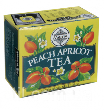 Чорний чай Персик - Абрикос 100 г (50*2г)