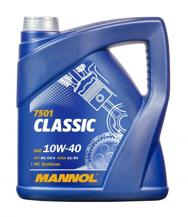CLASSIC SAE10W/40 4л Масло моторне полусинтетика Mannol API SN/CF