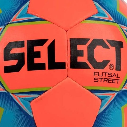 Мяч футзальный Select Futsal Street, оранжево-синий р.4, не ламинированный, низкий отскок - фото 2 - id-p903068779