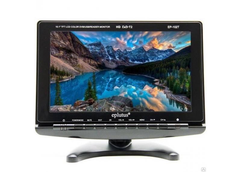 Автомобильный портативный телевизор с DVB-T2 12“ Eplutus EP-120T ...