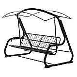 Садова гойдалка Vitan Христина 175х218х138 см коричнева карта з посиленим каркасом, фото 2