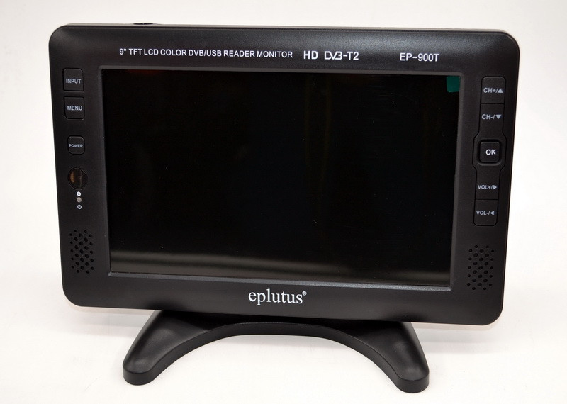 Портативный мини-телевизор Eplutus EP-900T Цифровой телевизор с приставкой Т2 (9 дюймов) - фото 1 - id-p903127837