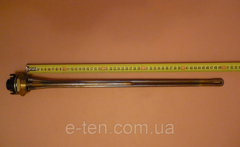 Тен мідний для чавунної батареї 3000 W з різзю 1 1/4" (Thermowatt, Італія) з італійським терморегулятором