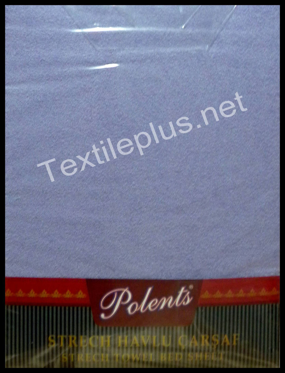 Простирадло махрове на гумці з наволочками Polents бузкова Туреччина