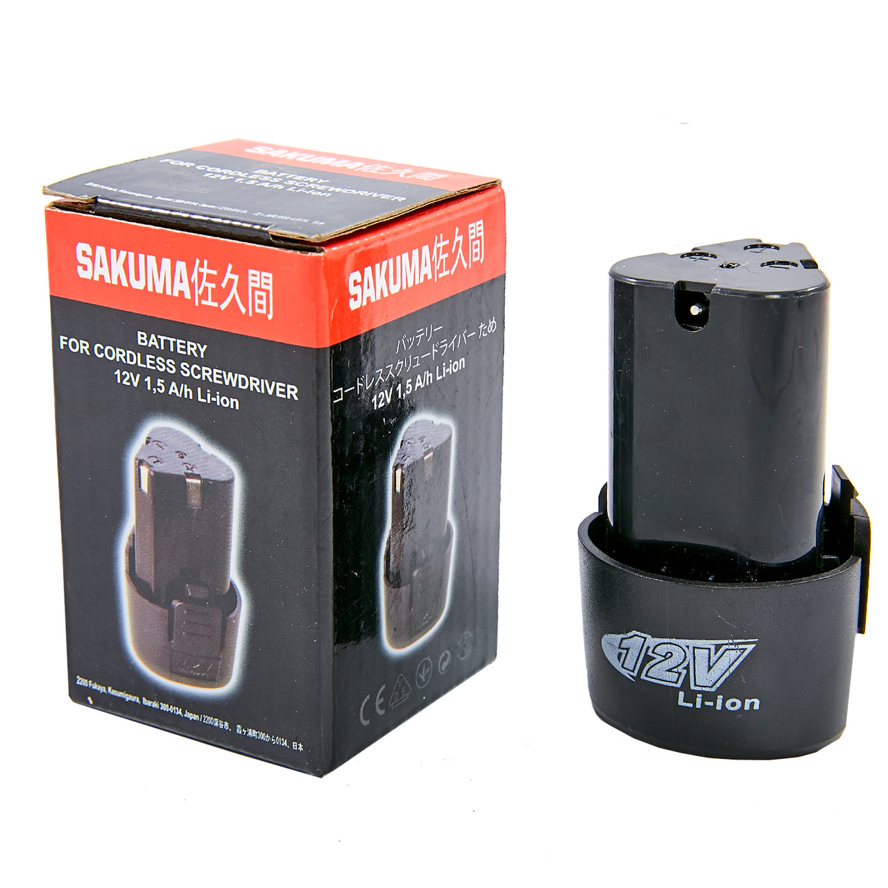 Акумулятор Li-ion 12 V, 1,5 А/год, для шурупокрута TITAN BDS12 і SAKUMA SD1203C