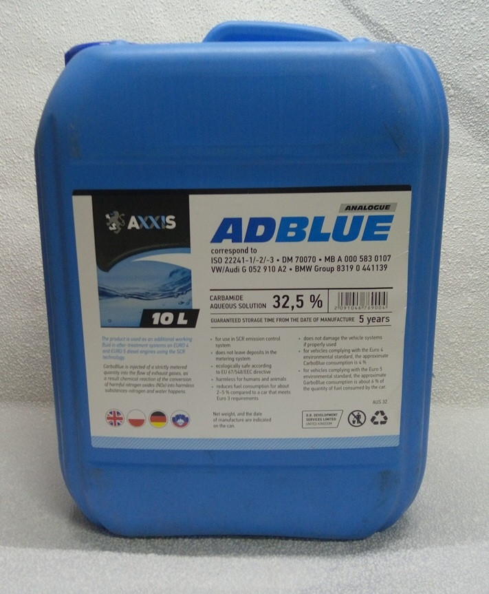Сечовина для дизелів AdBlue ЄВРО 10 л AXXIS
