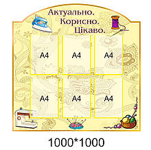 Стенд для кабінету праці "Актуально. Цікаво. Корисно"