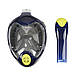 Маска повнолицьова для підводного плавання (снорклінга) Easy Breath Generation III Синя, фото 5