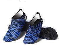 Аквашузы, обувь для дайвинга, пляжа Coral Blue (аквашузы) синие 34