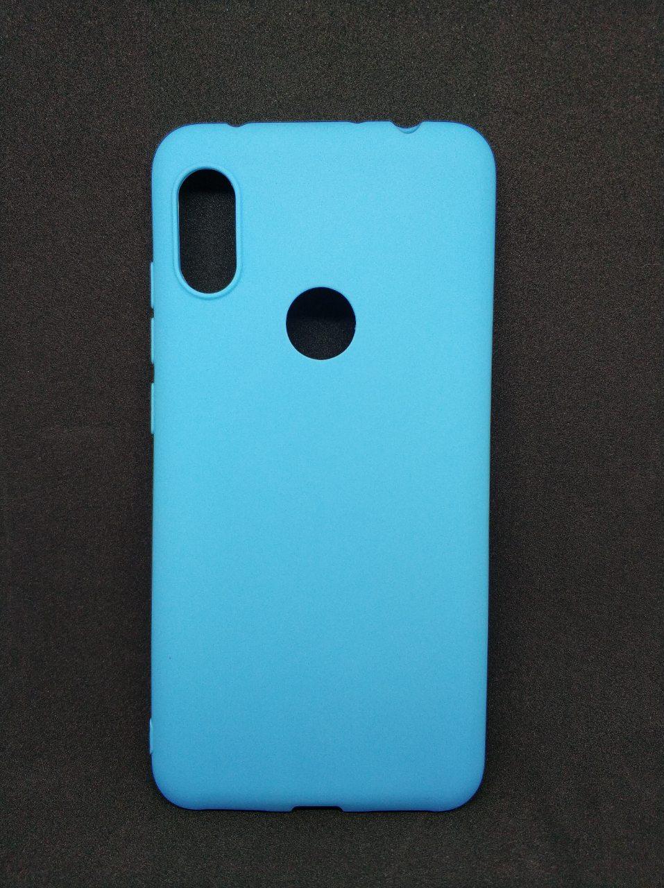 Силіконовий чохол бампер для Xiaomi Redmi Note 6 Pro Candy case Блакитний