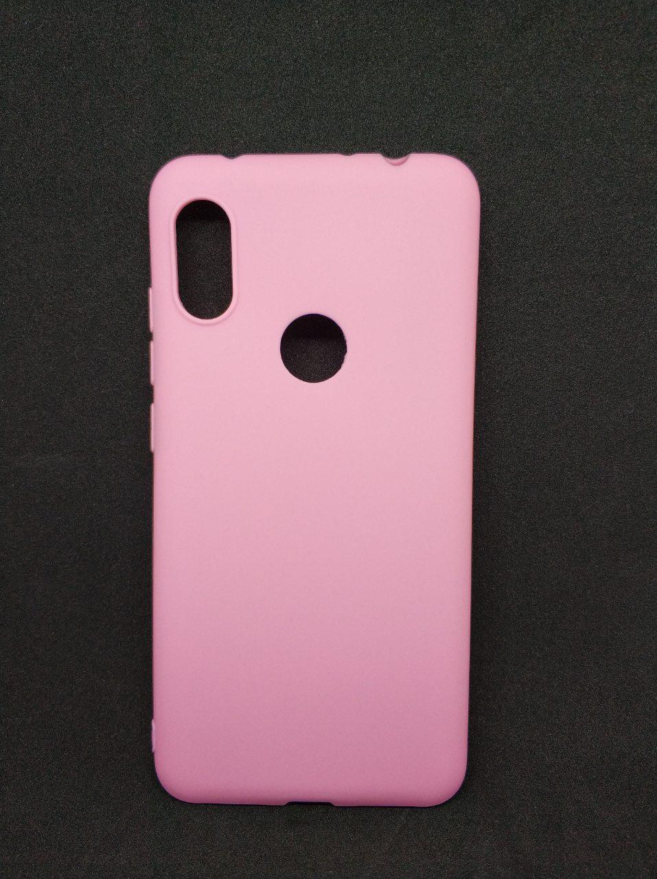 Силіконовий чохол бампер для Xiaomi Redmi Note 6 Pro Candy case Рожевий