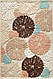 Акриловий рельєфний килим Bonita (Туреччина) хризантеми кремовий, фото 2