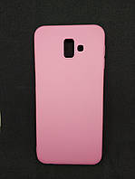 Силіконовий чохол бампер для Samsung J6 Plus Candy case Рожевий