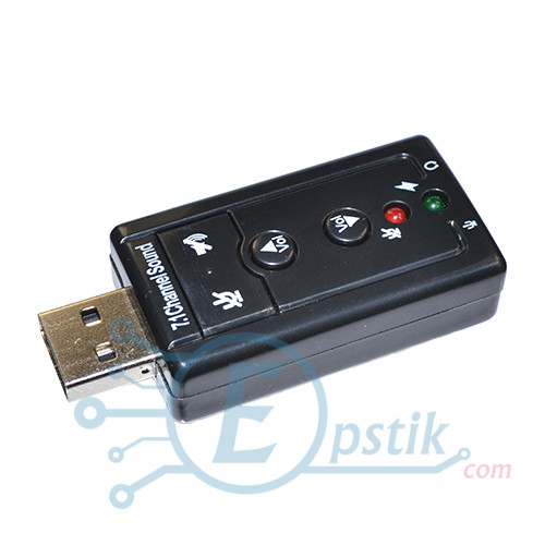Зовнішня USB звукова карта, 3D sound card 7.1