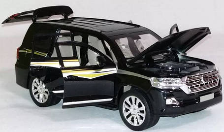 Машинка металева Тойота Автопром 7690 Toyota Land Cruiser. Свет. Звук. Відчиняються двері, капот, багажник, фото 2