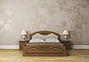 Ліжко двоспальне дерев`яне Грація 140х200 кроваті двоспальні з м`яким узголів`ям ліжка для спальні сучасні двоспальні ліжка, фото 6
