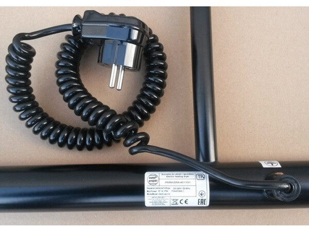 Черный матовый полотенцесушитель 500х1600 Instal Projekt PRIMAVERA PRVE-50 160C31