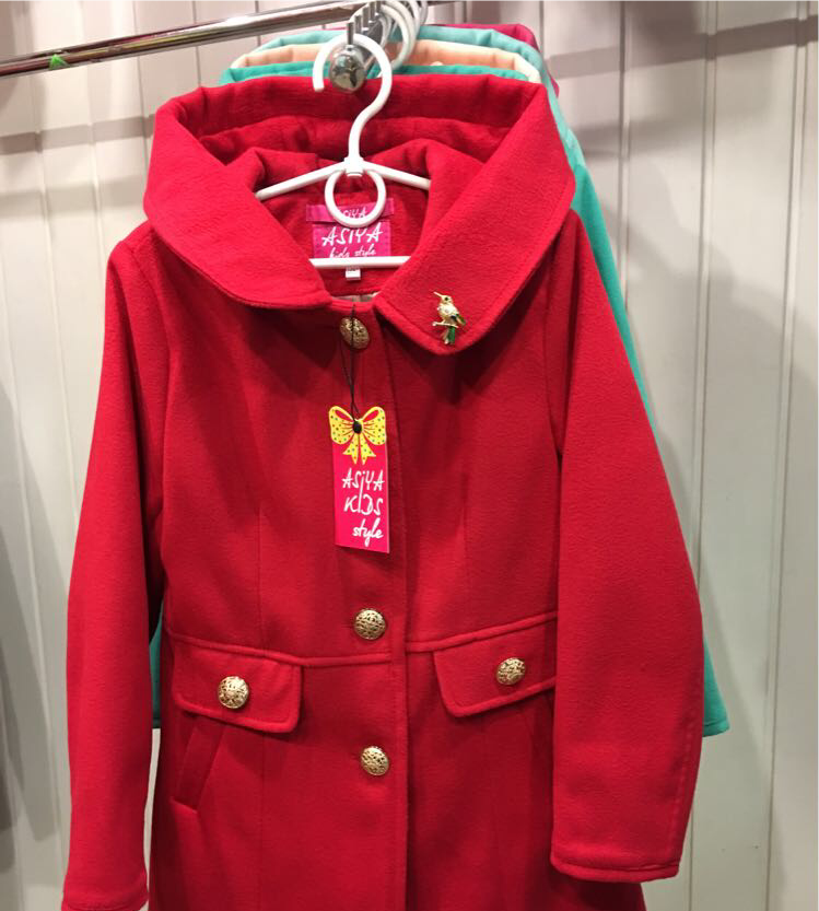 Демісезонне кашемірове пальто для дівчинки Колібрі