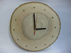 Настінний годинник з дерева "зріз круглий"