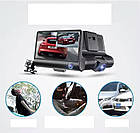 Відеореєстратор DVR T655 3 камери HDR LCD 4.0 Full Hd автореєстратор у машину багатофункціональний, фото 3