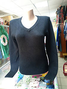 Теплий ангоровий жіночий светр чорний однотонний Туреччина розмір 42 44 46