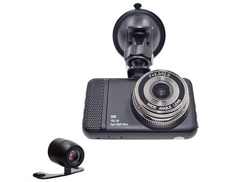 Відеореєстратор стандартний T659 Titan 2 камери FullHd автомобільний реєстратор 3" кут огляду 170