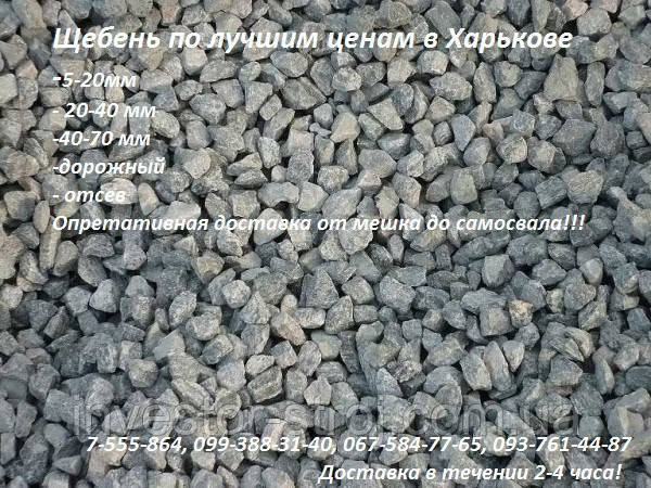 щебінь фракції 5-20 мм фото щебеню 5-20