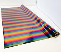 Фольга для печати на текстиле Мультипринт радуга, рулоном