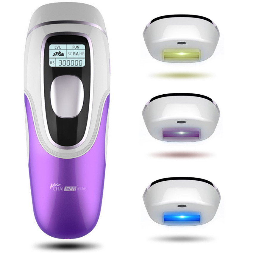 Фотоепілятор IPL CHAINER CN-8008 3 Насадки (епіляція — омолодження шкіри — лікування прищів), фото 1