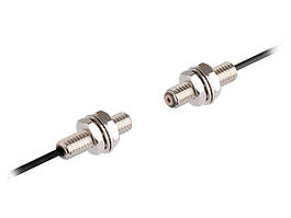 Оптоволоконний датчик на перетині променя для малих об'єктів (0,5 мм), дистанція до 150 мм, болт М3х0,5