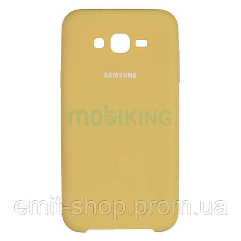 Оригінальний чохол Soft touch для Samsung Galaxy J7 2015 (J700) Gold, фото 2