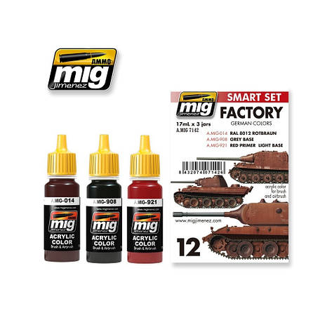 GERMAN FACTORY COLORS. AMMO MIG 7142, фото 1