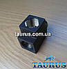 Чорний квадратний трійник PREMIUM CUBE BLACK 1/2" c ущільнювальним кільцем для рушникосушок, Італія, фото 10