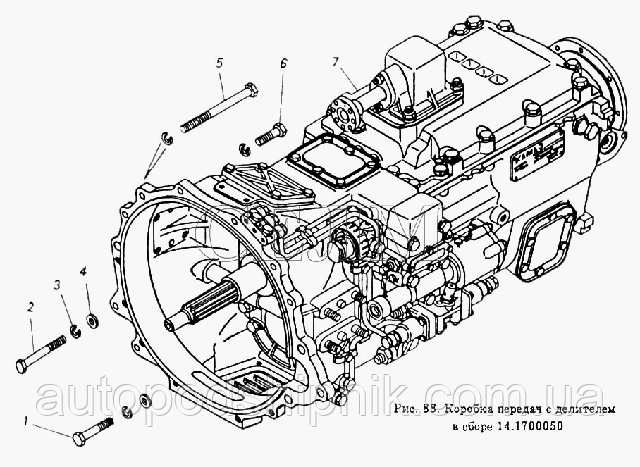 КПП Камаз схема