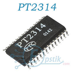PT2314, аудіо підсилювач 4-х канальний, SO24 (300mil)