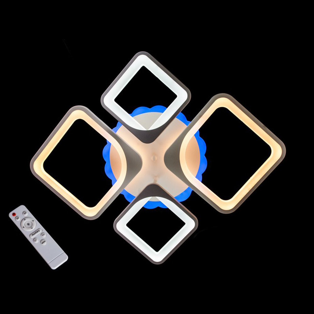 Світлодіодна LED люстра СветМира з пультом управління MX3392/2+2WH/LED/Dimmer, фото 1