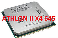 ПОТУЖНИЙ Процесор AMD SAM3, am2+ ATHLON II X4 645 - 4 ЯДРА ( 4 по 3.1 Ghz кожне ) am3, SAM2+