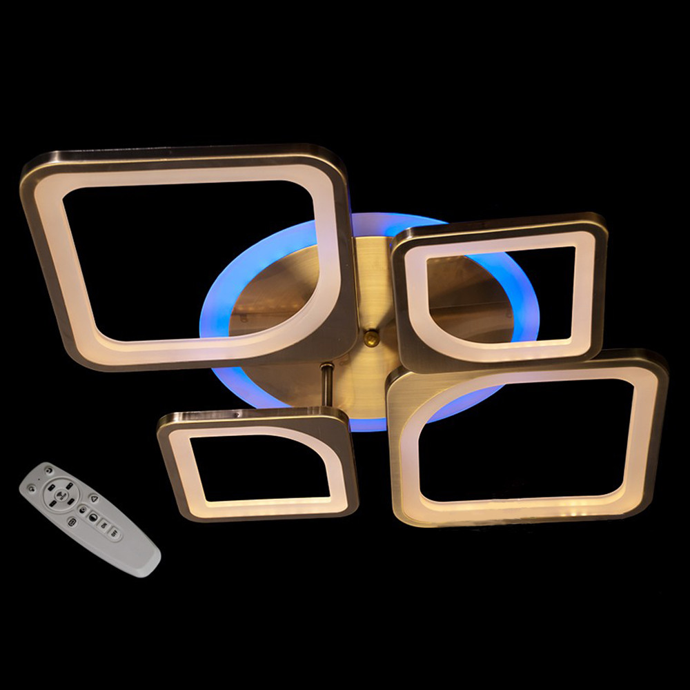 Світлодіодна LED люстра СветМира з пультом управління MX3392/2+2BR/LED/Dimmer, фото 1