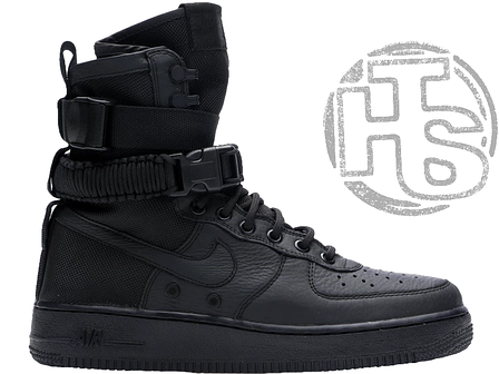 Чоловічі кросівки Nike Special Air Force Field 1 High Triple Black 864024-003, фото 2